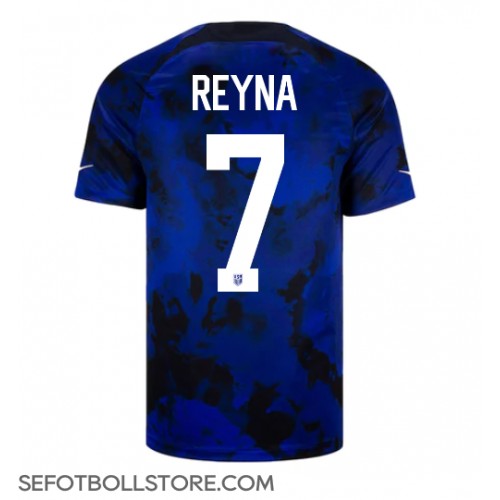 Förenta staterna Giovanni Reyna #7 Replika Bortatröja VM 2022 Kortärmad
